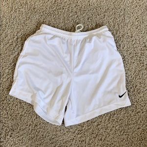 Nike Dry Fit White Shorts Size M